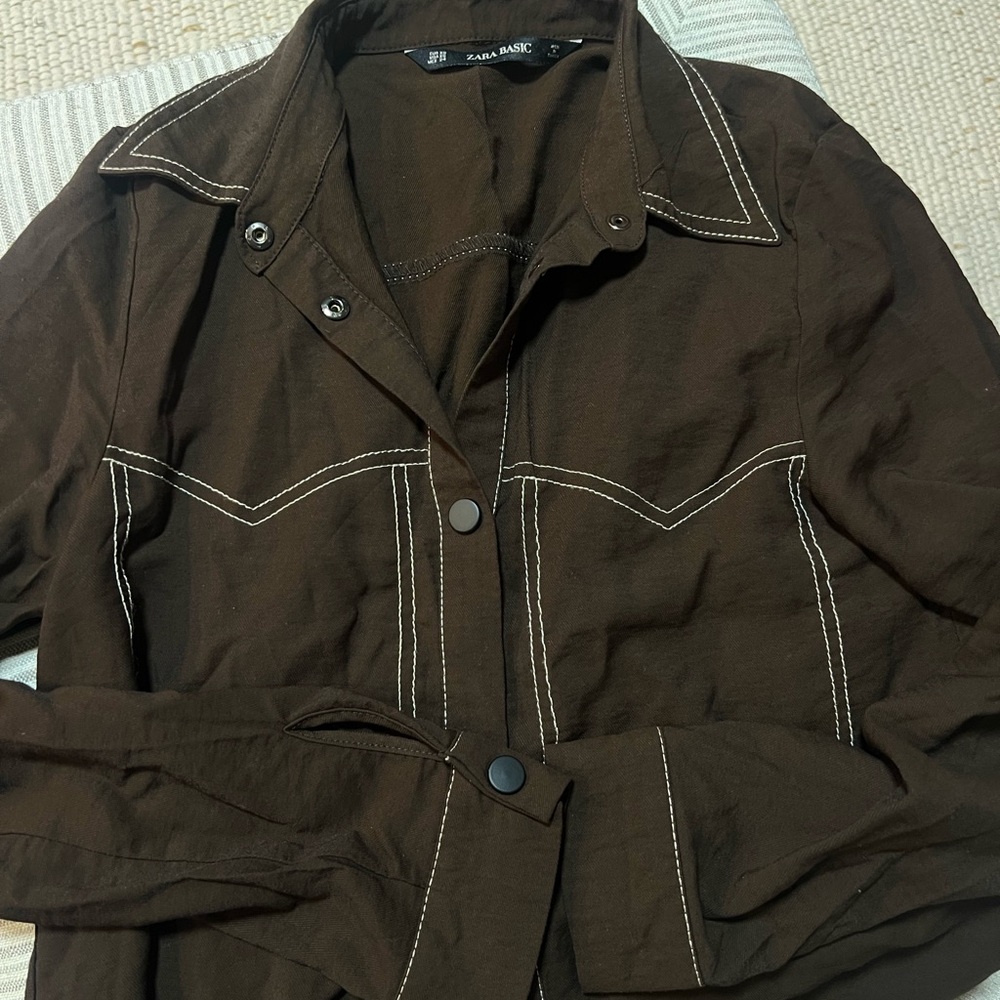 Zara Women's Brown shirt